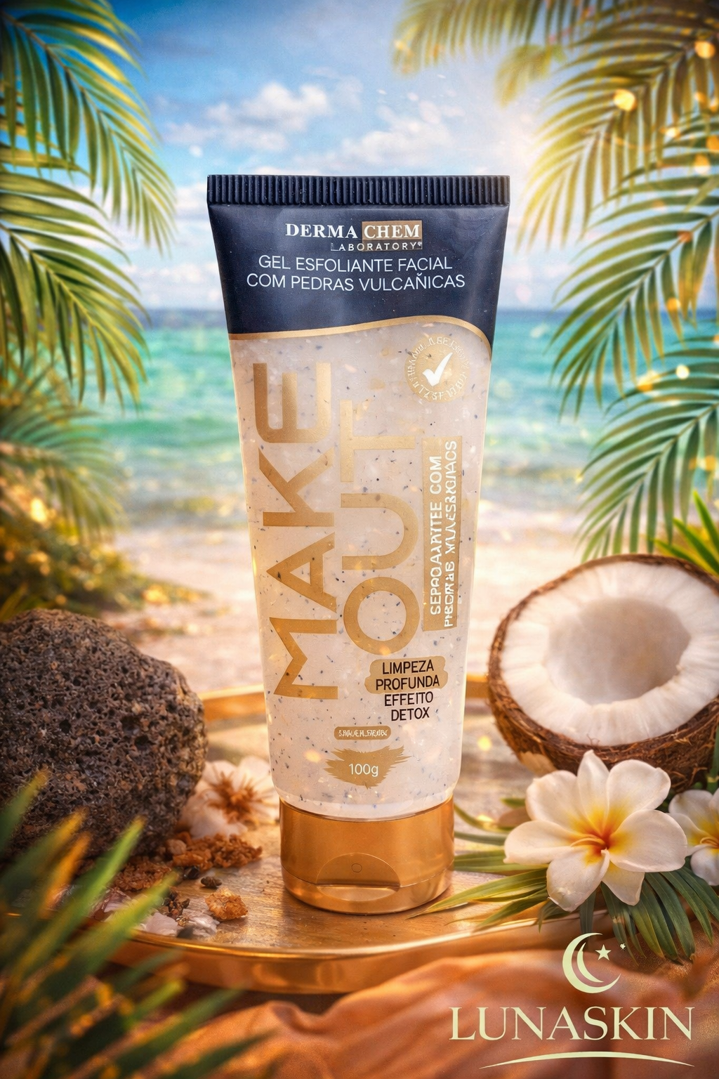 Gel Esfoliante Facial Pedras Vulcânicas - Derma Chem