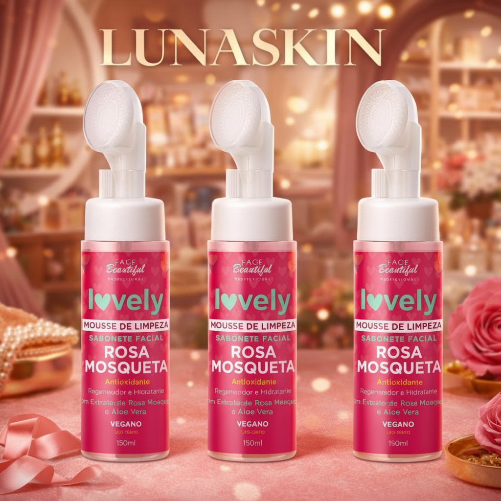 Kit c/3 Mousse de Limpeza Rosa Mosqueta - Face Beautiful