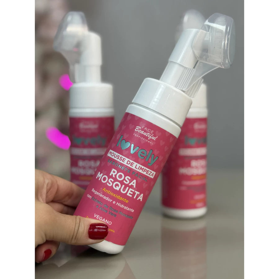 Kit c/3 Mousse de Limpeza Rosa Mosqueta - Face Beautiful