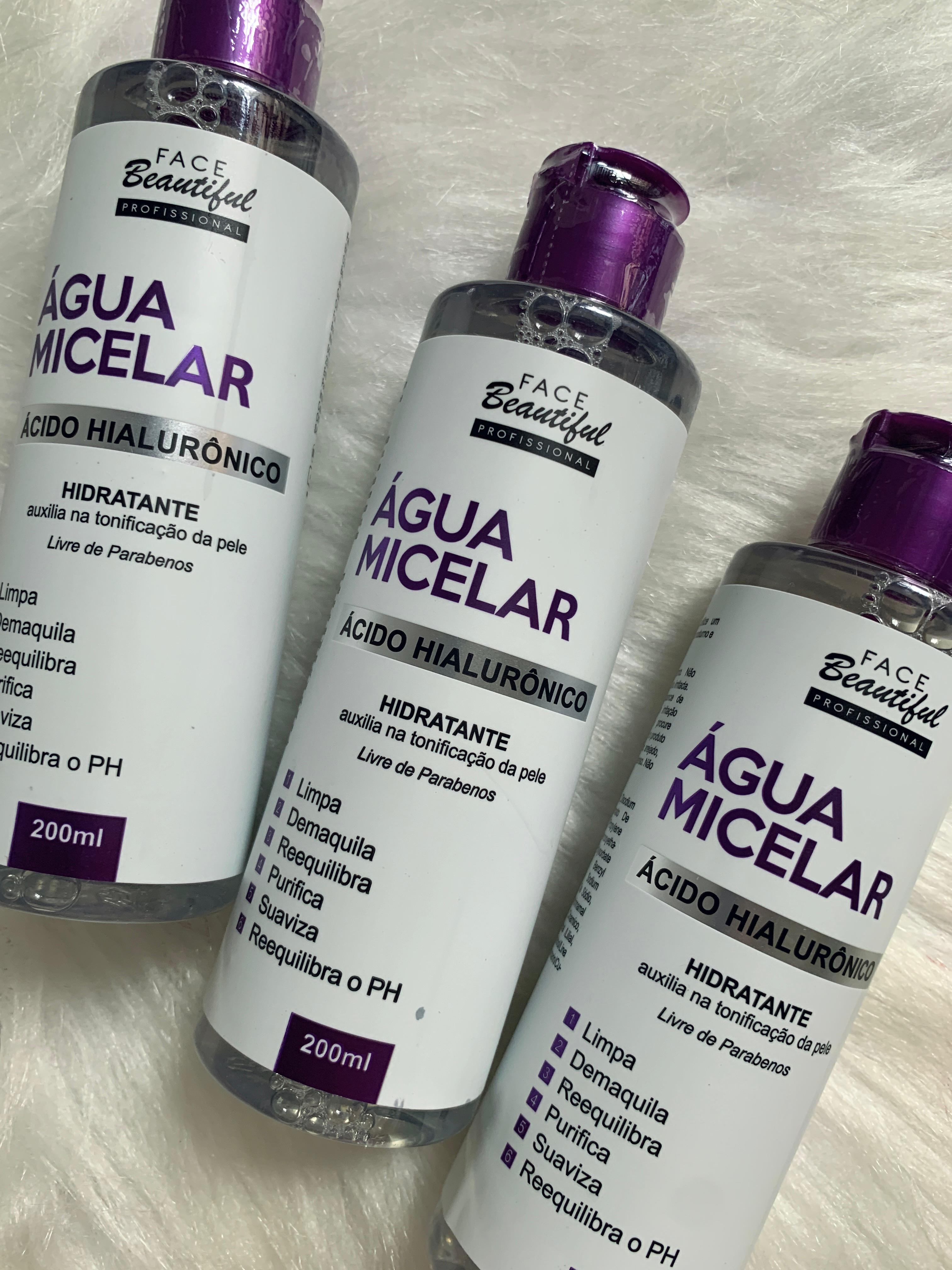 Água Micelar Ácido Hialurônico 200ml - Face Beautiful